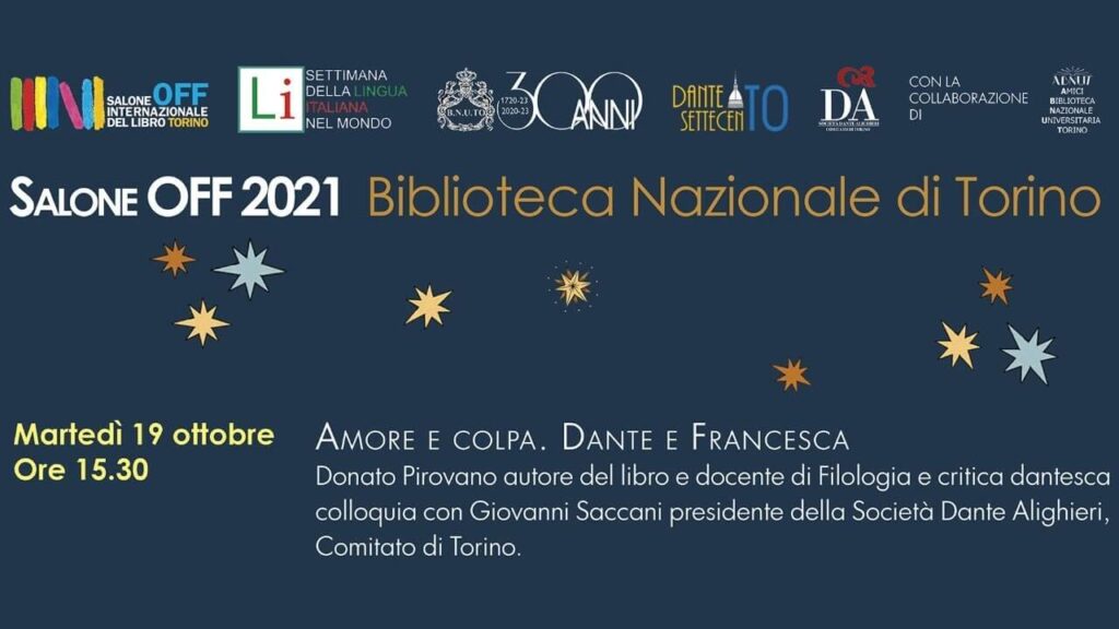 Salone del Libro OFF – “Amore e colpa. Dante e Francesca”